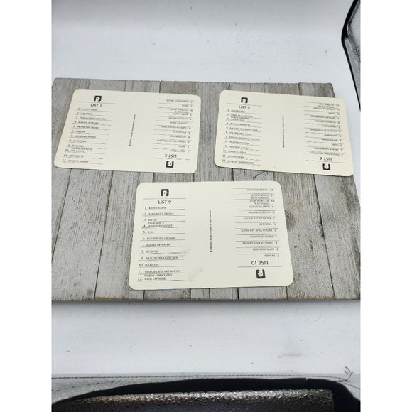Vintage 1988 Scattergories Game Replacement Boards papers lists set of 2 - Picture 6 of 10